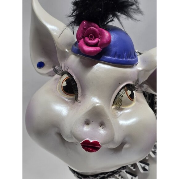 Novelty Sassy Pig Diva Piggy Bank- VTG 90s- Read Description - Picture 4 of 16